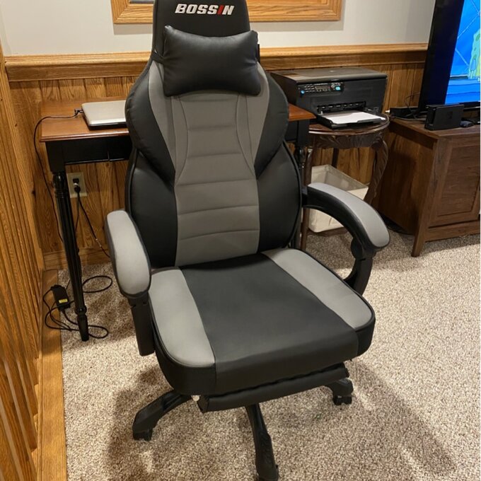 Racing Style Large Size High-Back PU Leather Gaming Chair