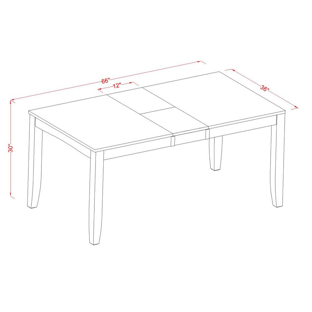 5-PC Kitchen Table Set - Kitchen Dining Table with Rectangular