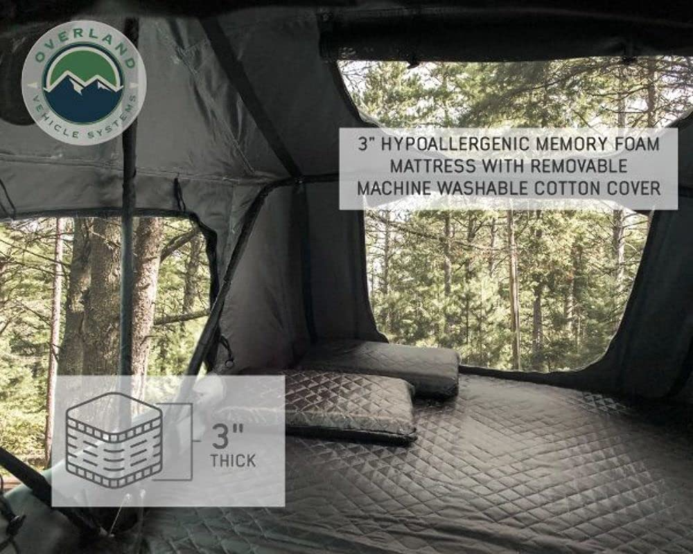 Nomadic 2 Extended Roof Top Tent - Dark Gray Base with Green