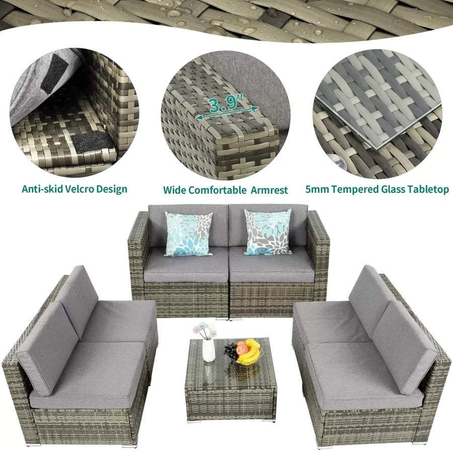 7 Piece Patio Furniture Set
