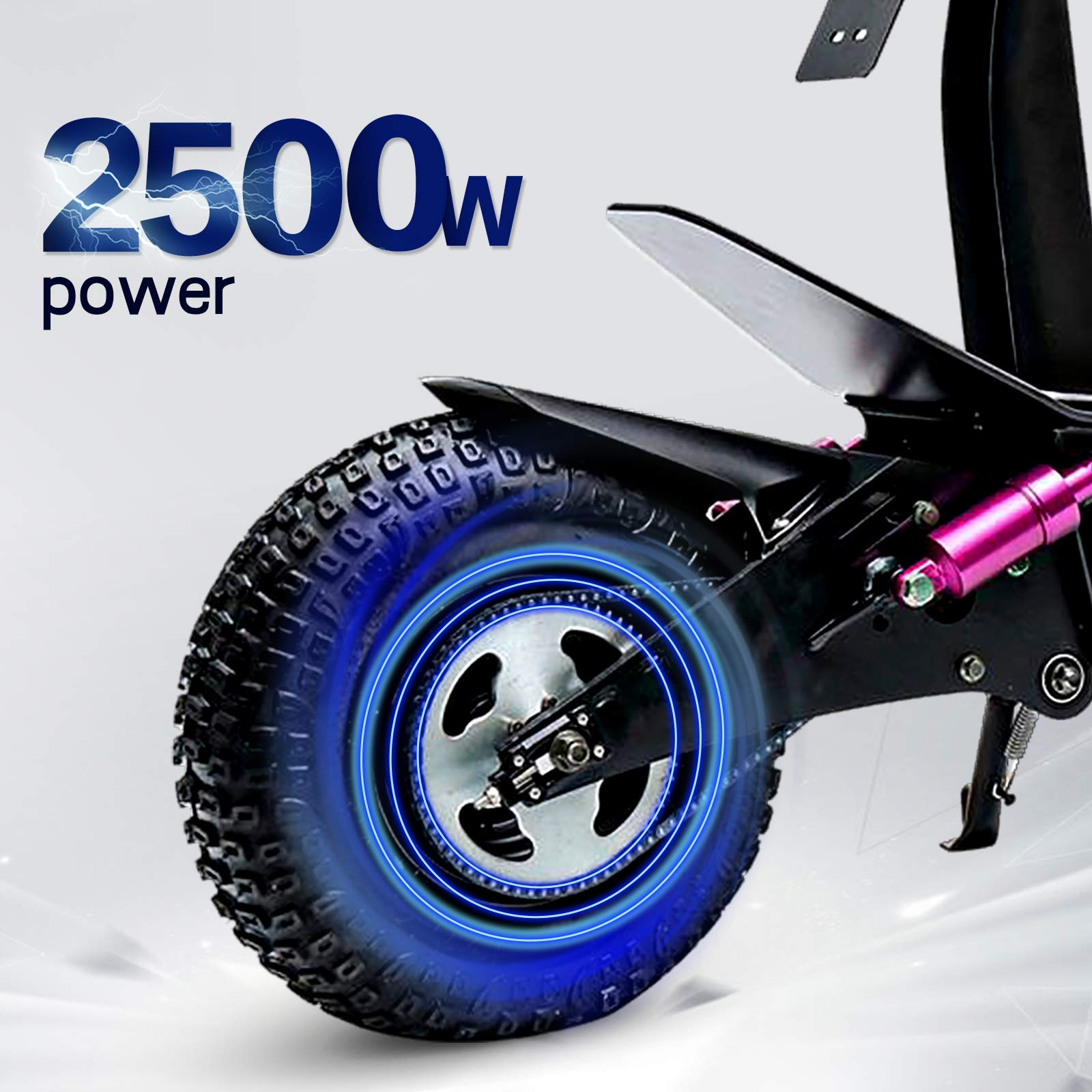 Electric Fat Tire Scooter - Motor Adults Off Road Scooters
