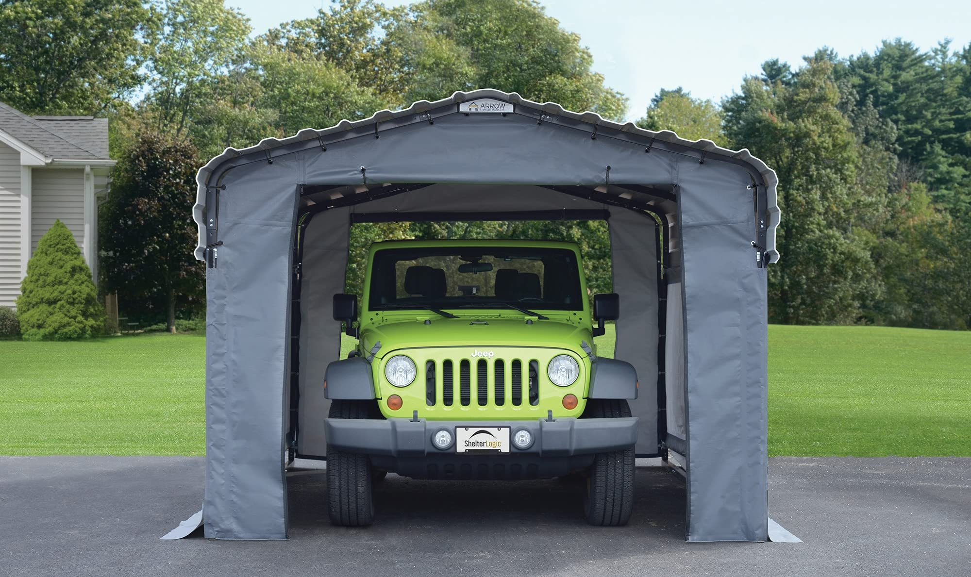 10' x 15' x 7' 29-Gauge Carport with Galvanized Steel Roof