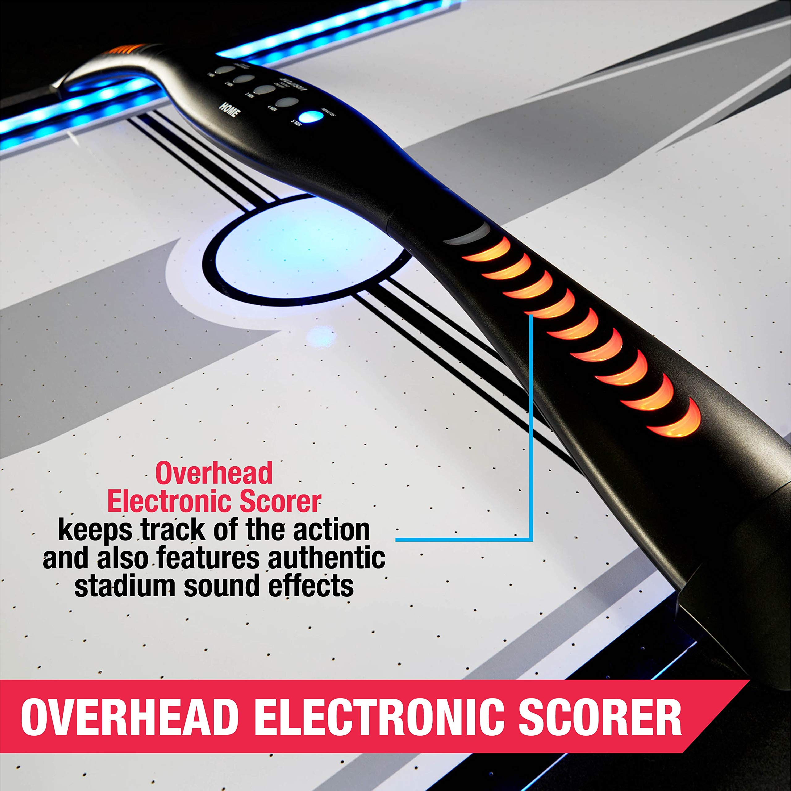 Titan 7.5 ft. Air Powered Hockey Table with Overhead Scorer