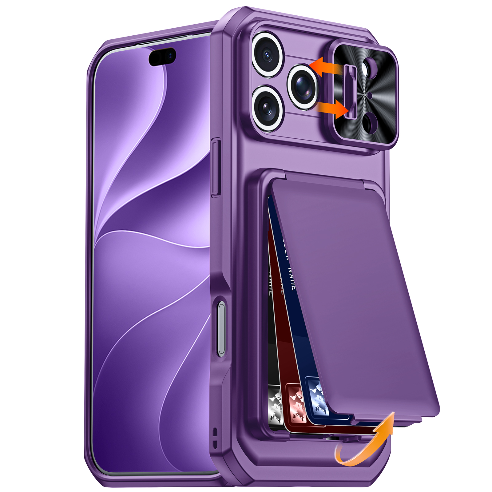 iPhone 18 Pro Max Stand & Holder Card Slot - back view