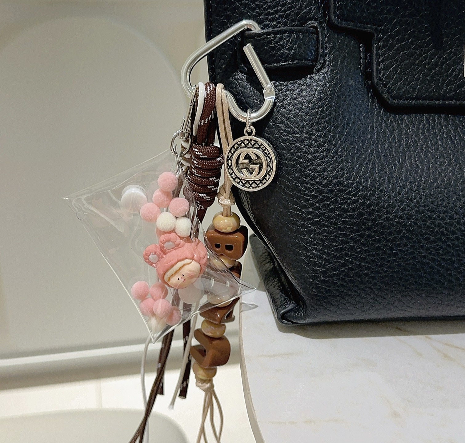 Gucci Keychain Bag Clasp - Anger Forest - Double G Classic Design