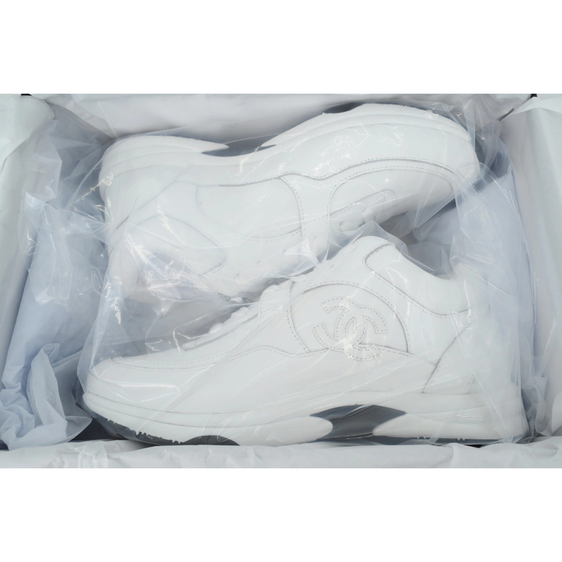 Chanel All White Sneakers
