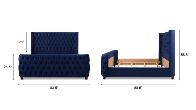 Jennifer Taylor Home Brooklyn King Tufted Panel Bed