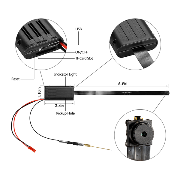 God of Secrets—4K Ultra HD WIFI Spy Clothing Button Nanny Camera DIY