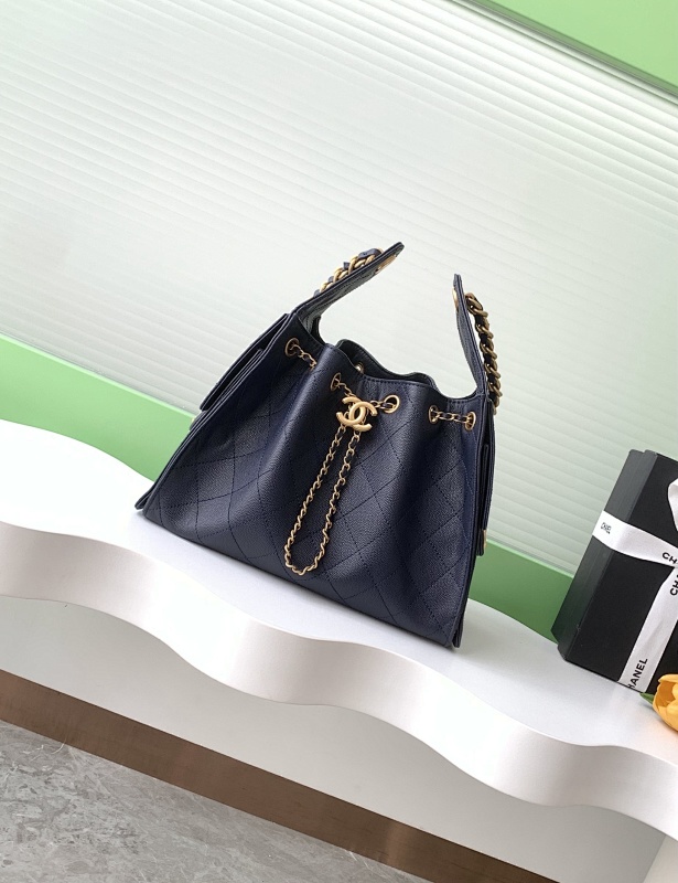 Chanel AS5293 Black Caviar Hobo Bag