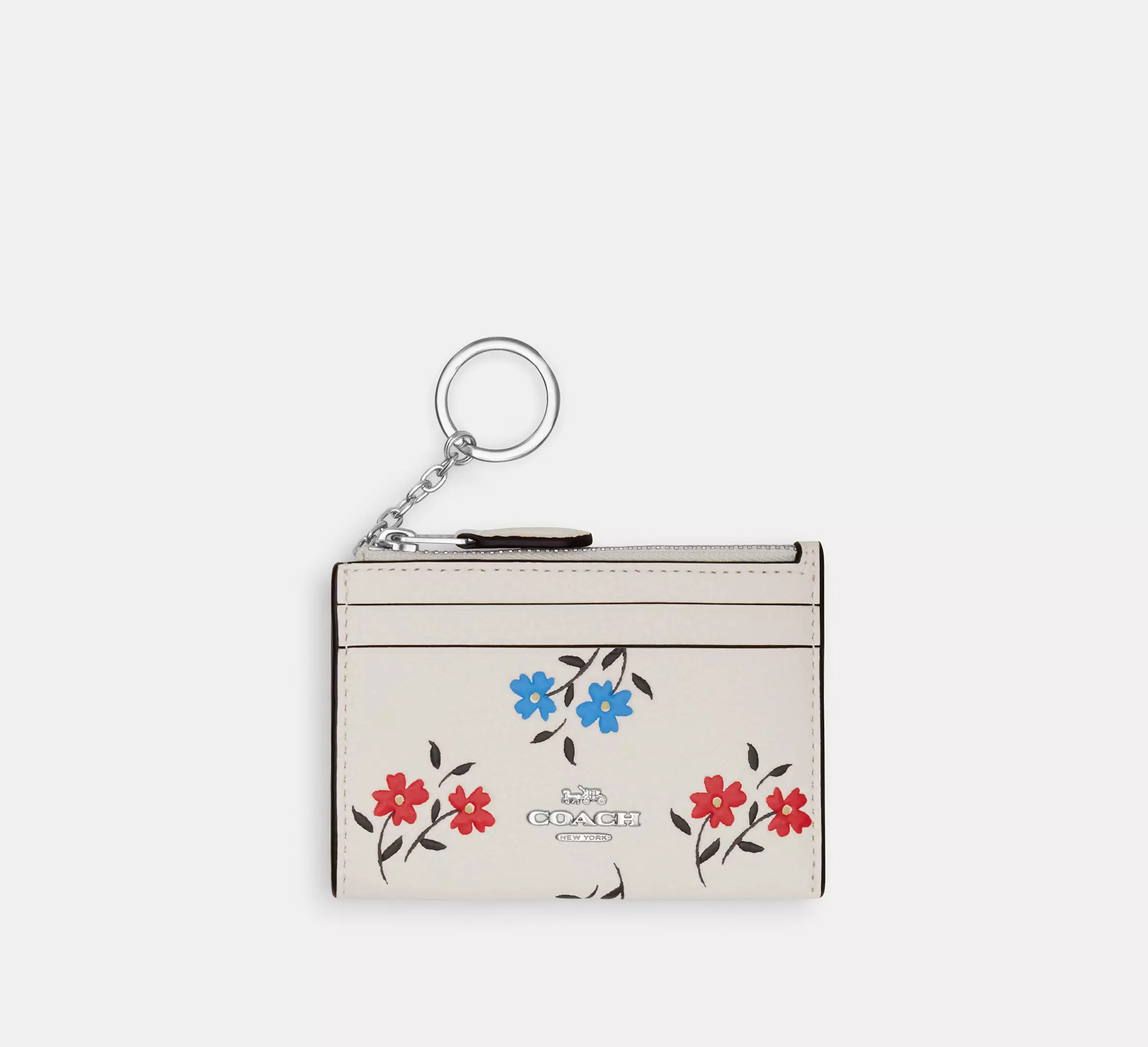 Mini Skinny Id Case With Floral Print