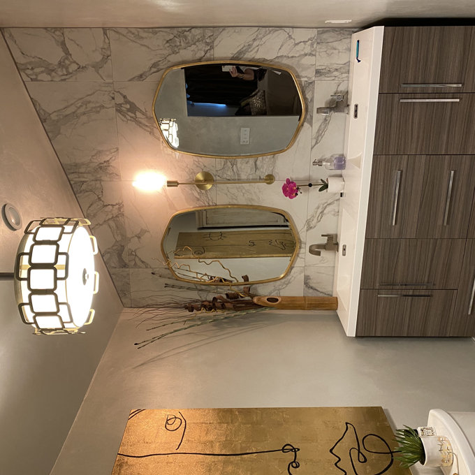 Luco Irregular Metal Wall Mirror