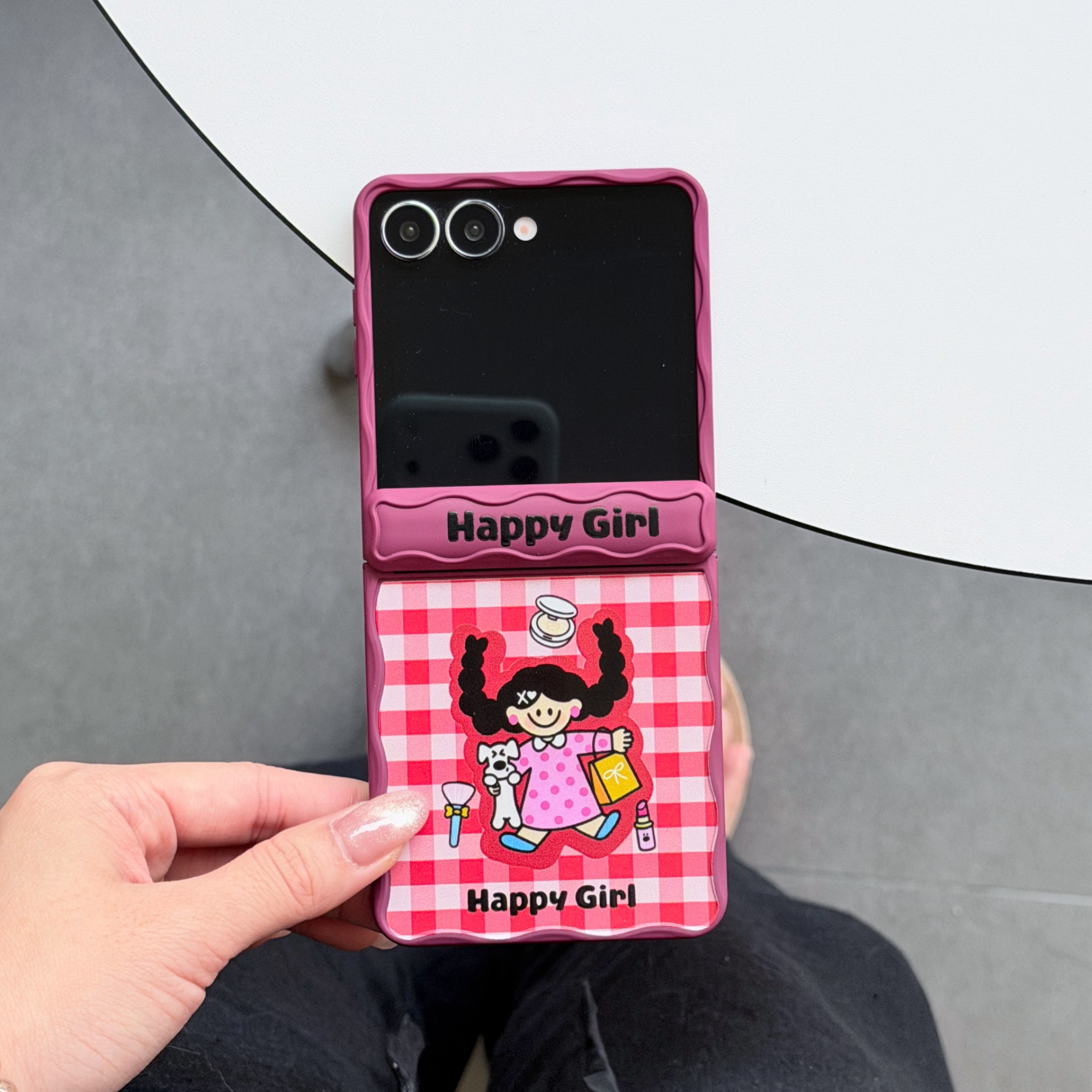 Galaxy Z Flip 7 Protective Case Precise Fit - back view