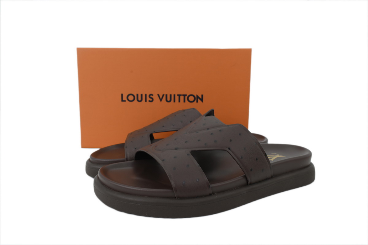 LOUIS VUITTON Oasis Mule Shoes Dark Brown