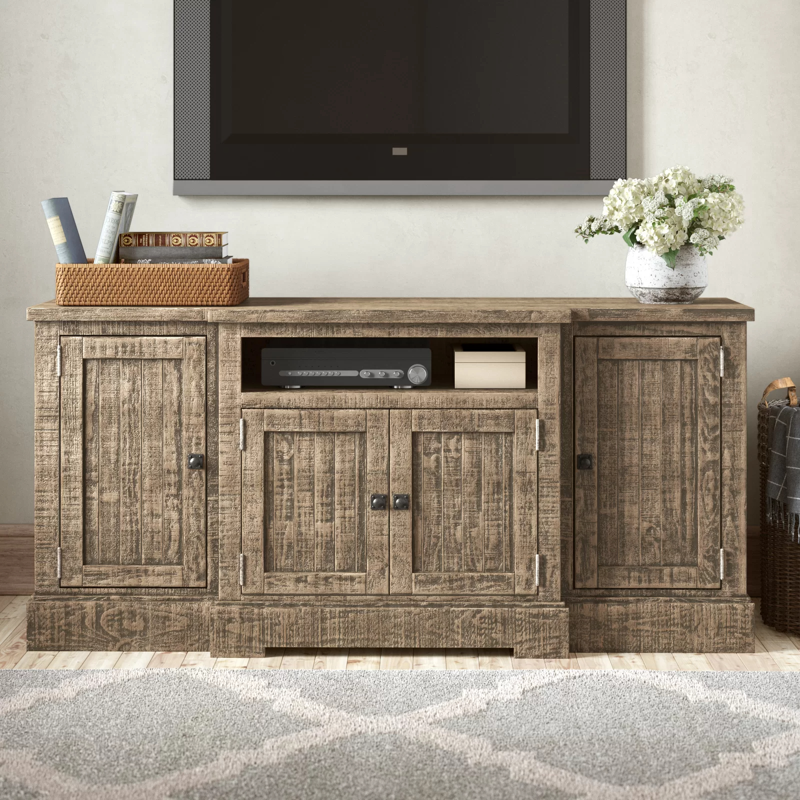 Casserly Solid Wood TV Stand for TVs up to 88