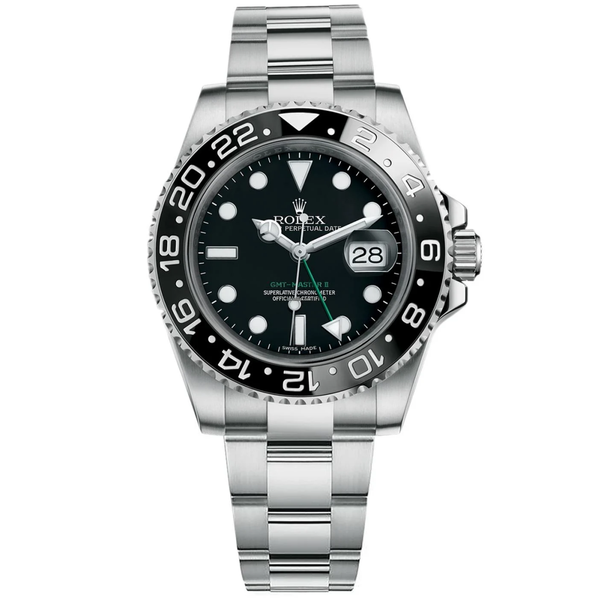 【Super Clone】Rolex GMT-Master II 116710LN 40 mm Stainless Steel Black Dial Men's Watch
