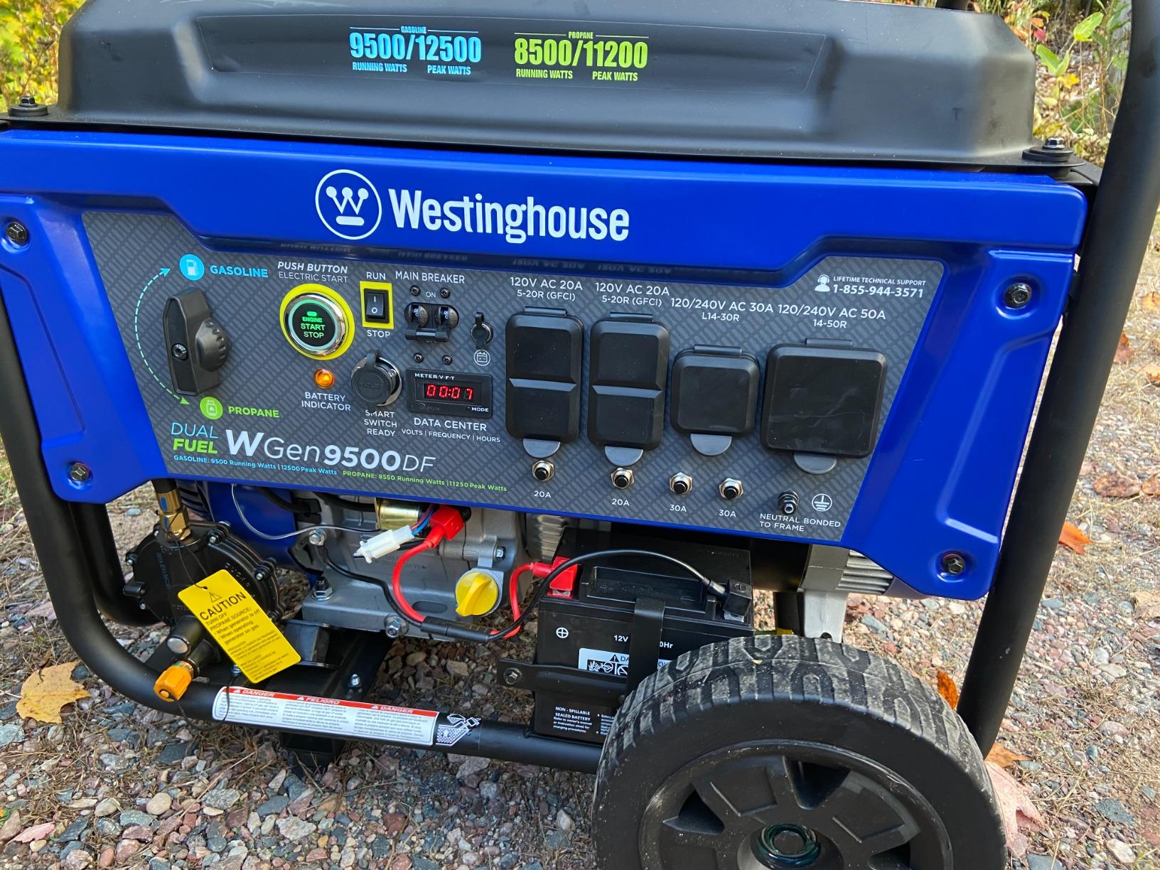 Westinghouse 12500 Watt Dual Fuel Home Backup Portable Generator