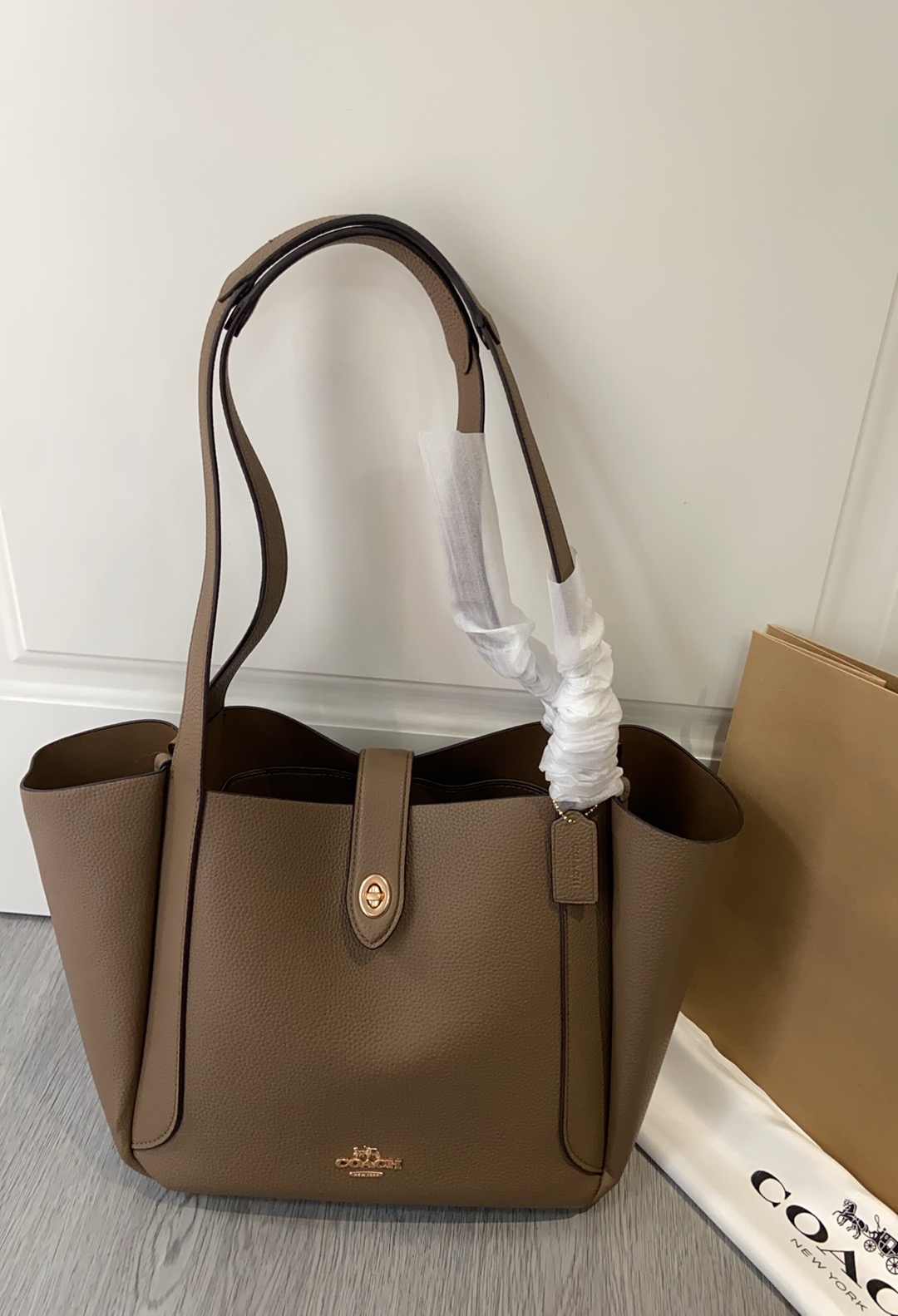 Coach Hadley Turnlock Tote Bag