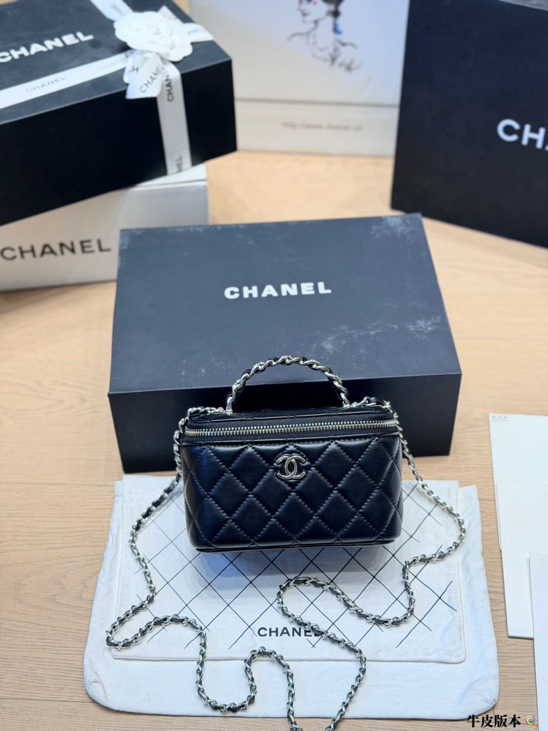 Chanel Classic Vanity Box Crossbody Handbag
