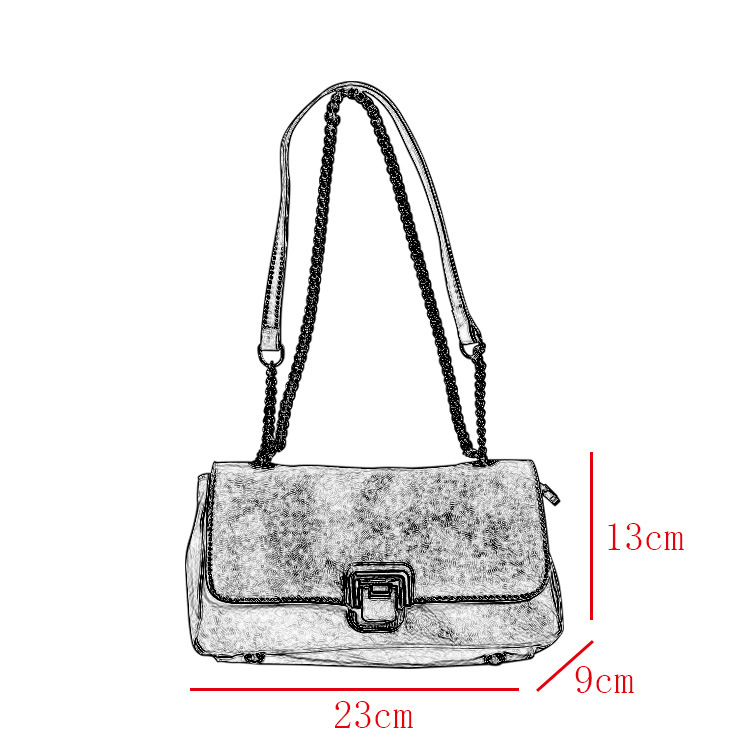Soft Leather Chain Shoulder Bag