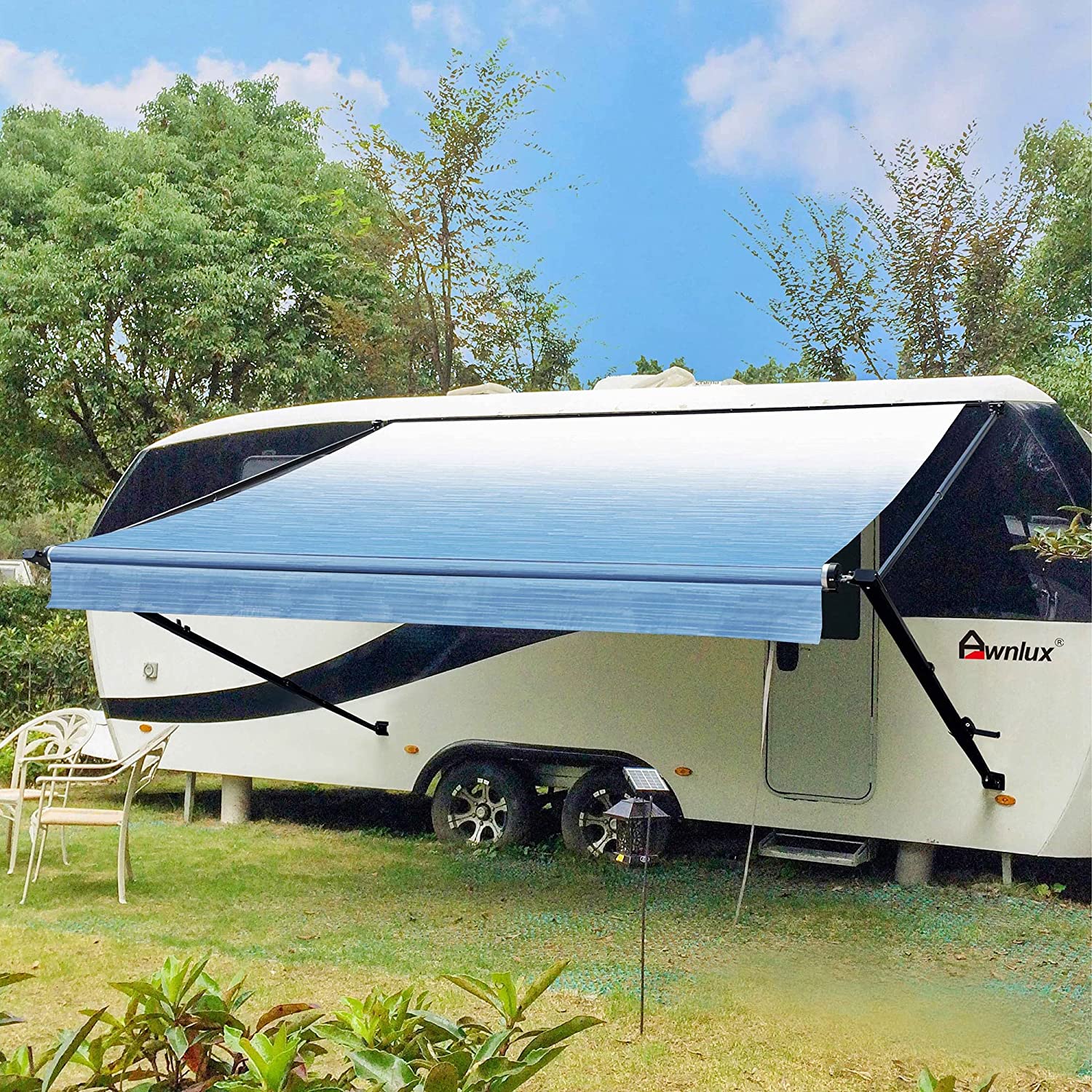 Manual Modular Retractable RV Awning Full Set Assemblies