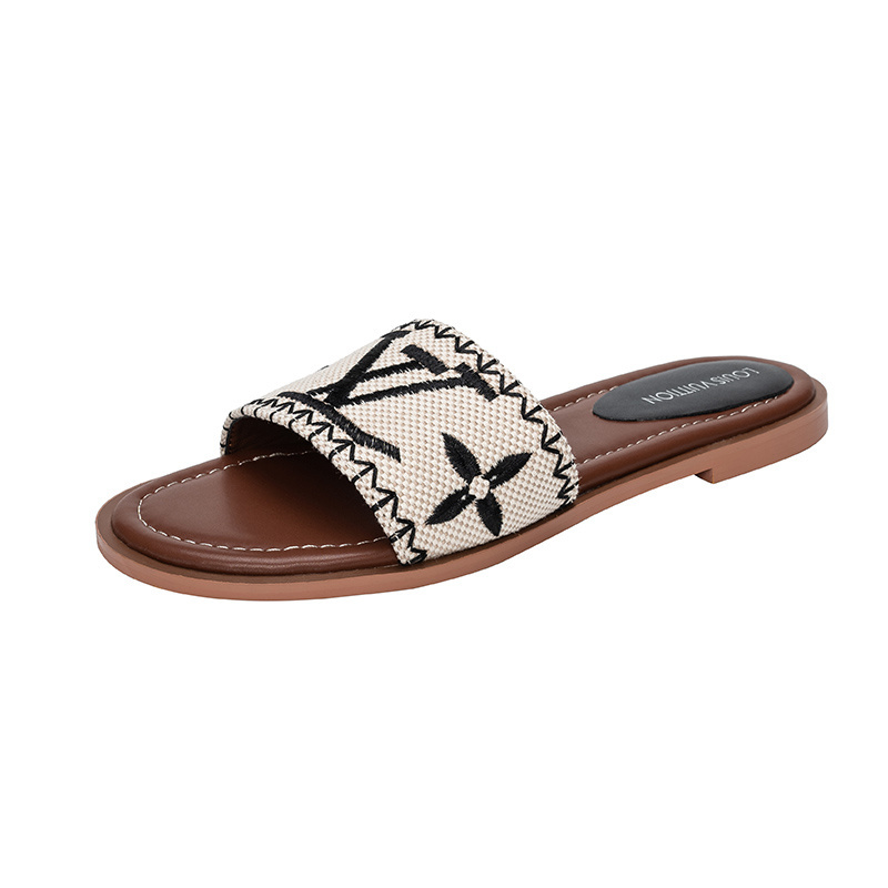 Louis Vuitton Monogram Flat Slides