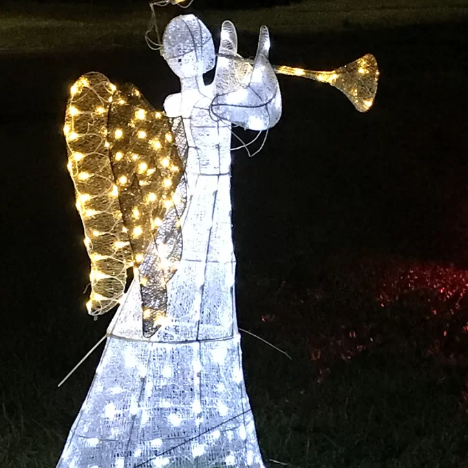 Crystal Angel Lighted Display