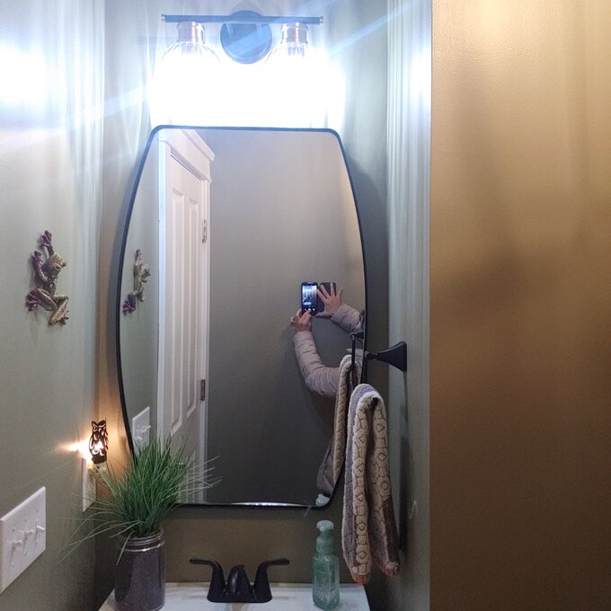 Irregular Metal Wall Mirror