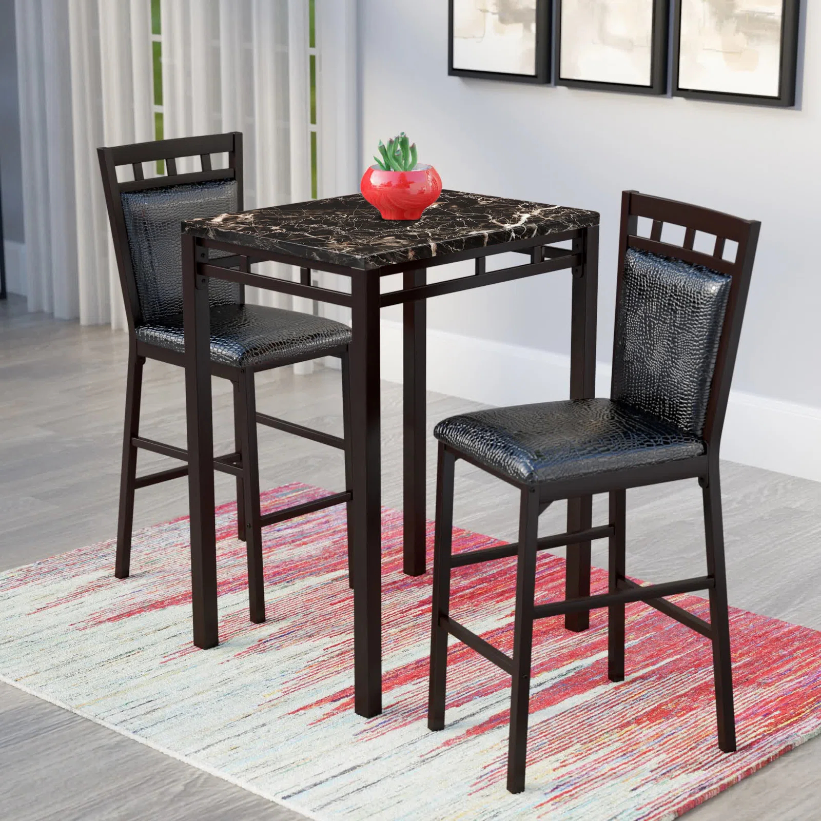 Kissner 2 - Person Bar Height Dining Set