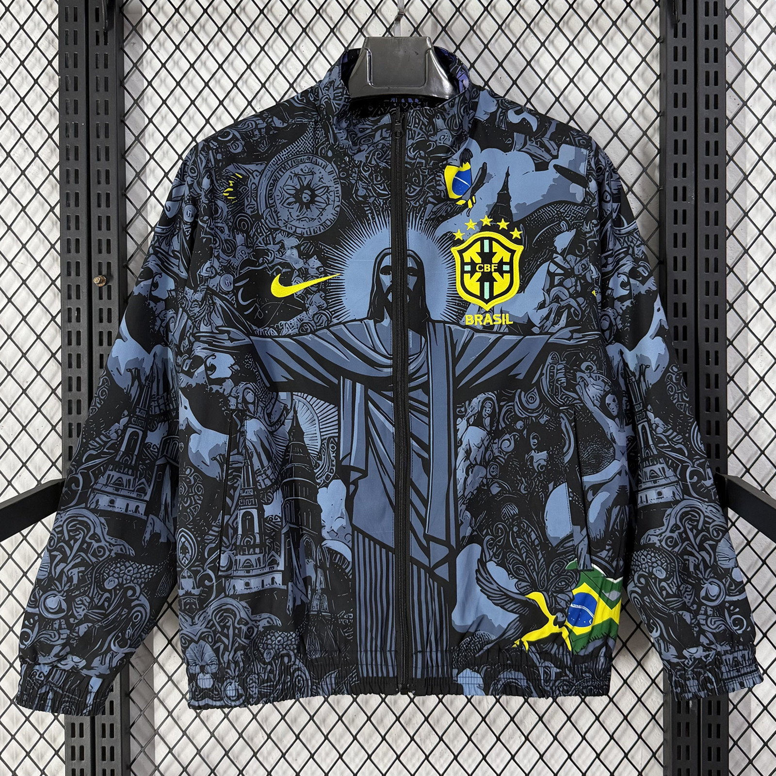 Brazil Double-Sided Training Windbreaker 2026