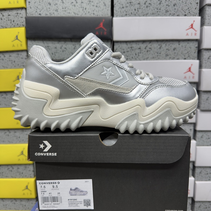 Converse Grey Platform Sneakers
