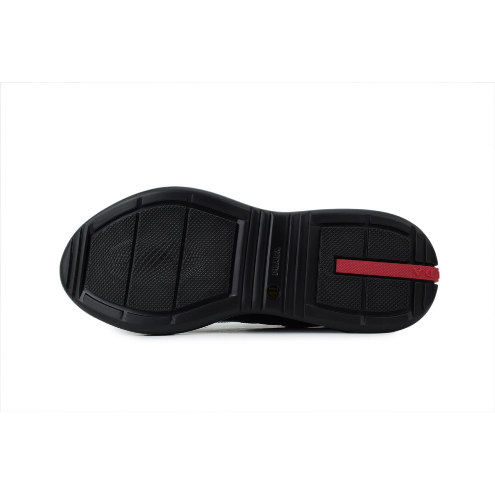 Prada Sneakers Black Red Tail - ogsneaker