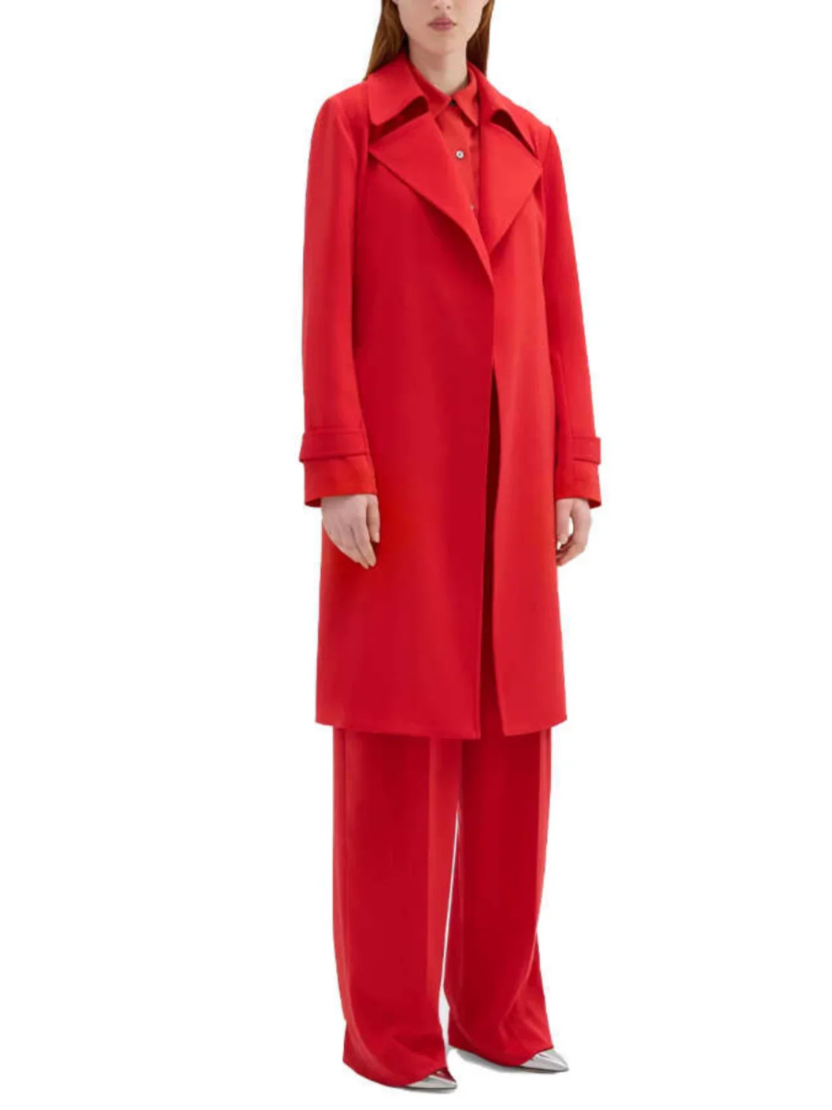 Solid color vacation two-piece set