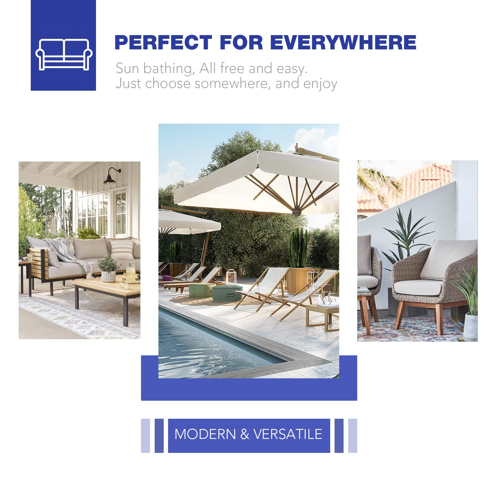 7 Pcs Patio Furniture Set