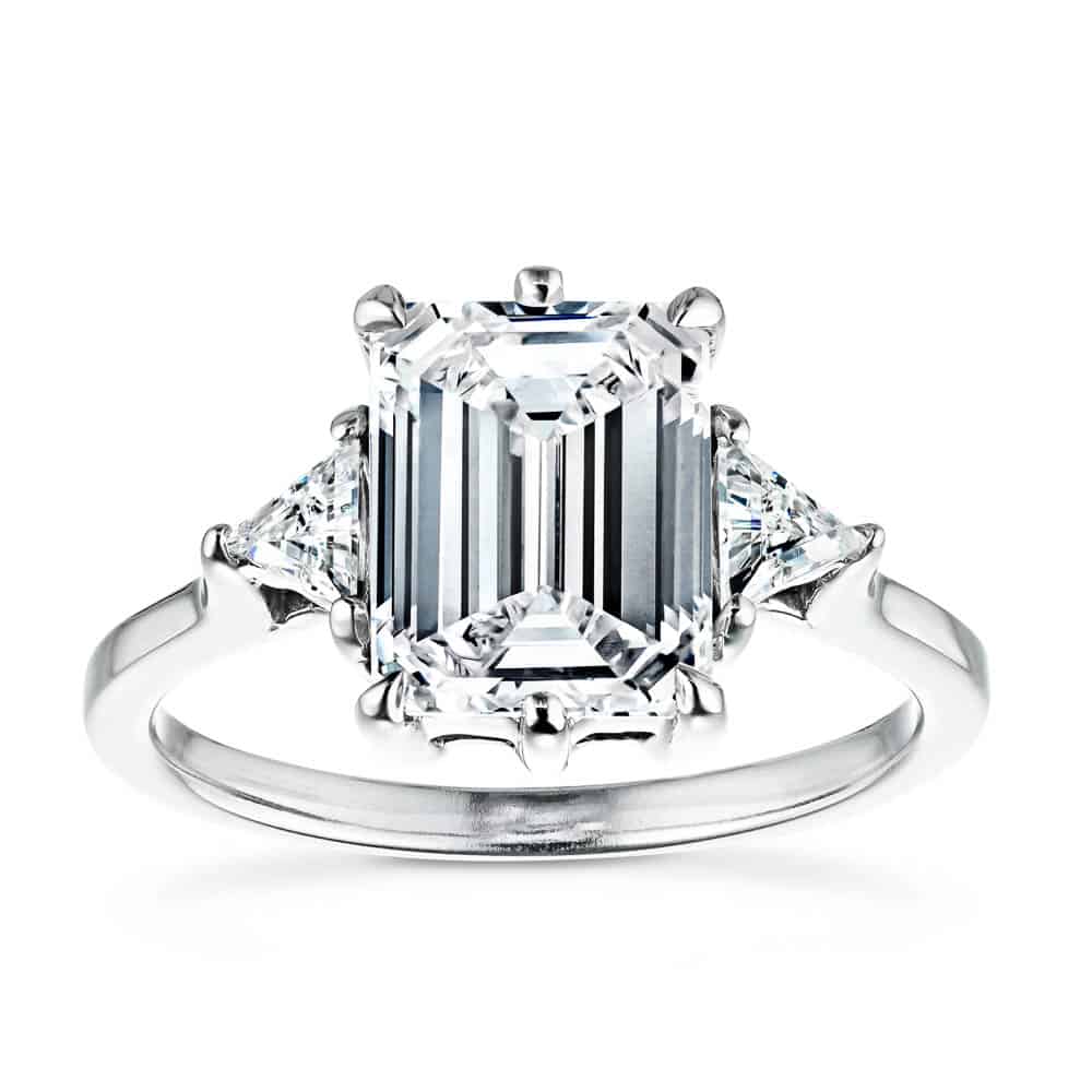 Elizabeth Lab Grown Diamond Six Prong Three Stone Engagement Ring
