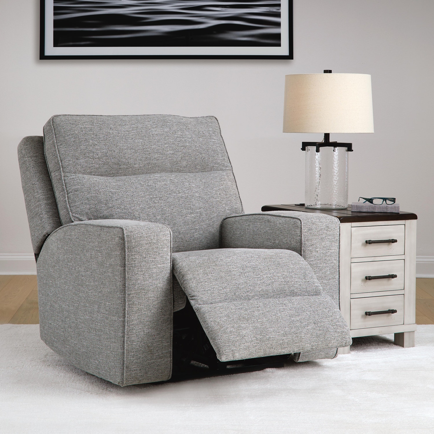 Biscoe Next-Gen Nuvella™ Performance Fabric Dual Power Recliner