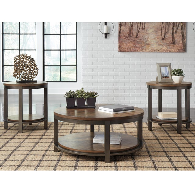 Roybeck Coffee Table and 2 End Tables