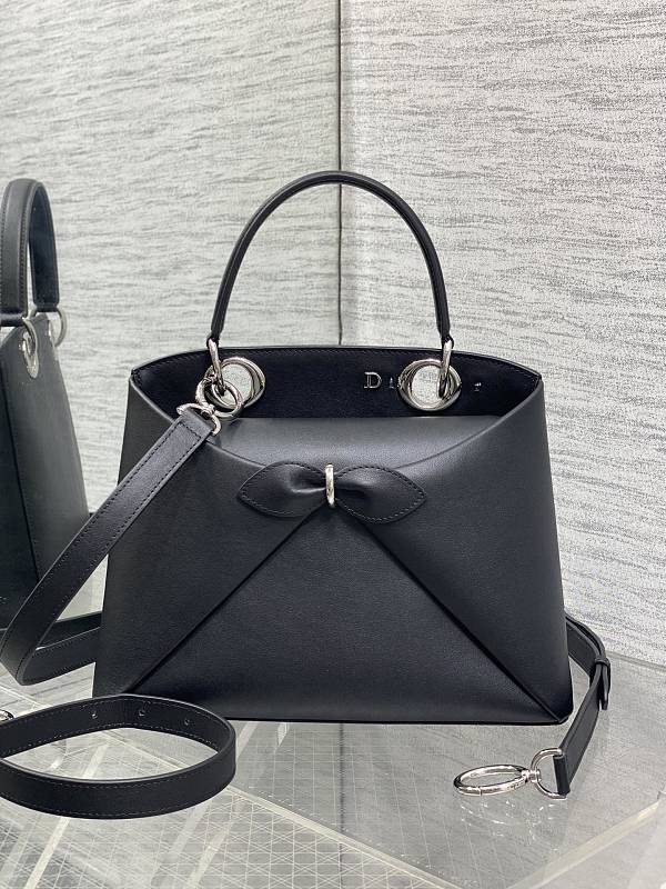 Dior Bow Tote Bag Medium Black