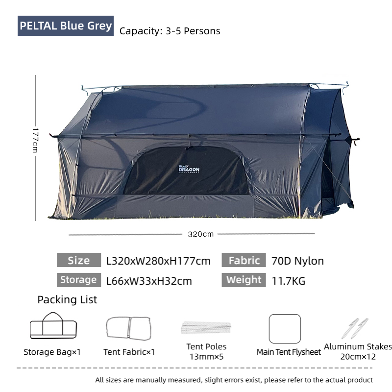 BLACK DRAGON PELTA L Nylon Tent