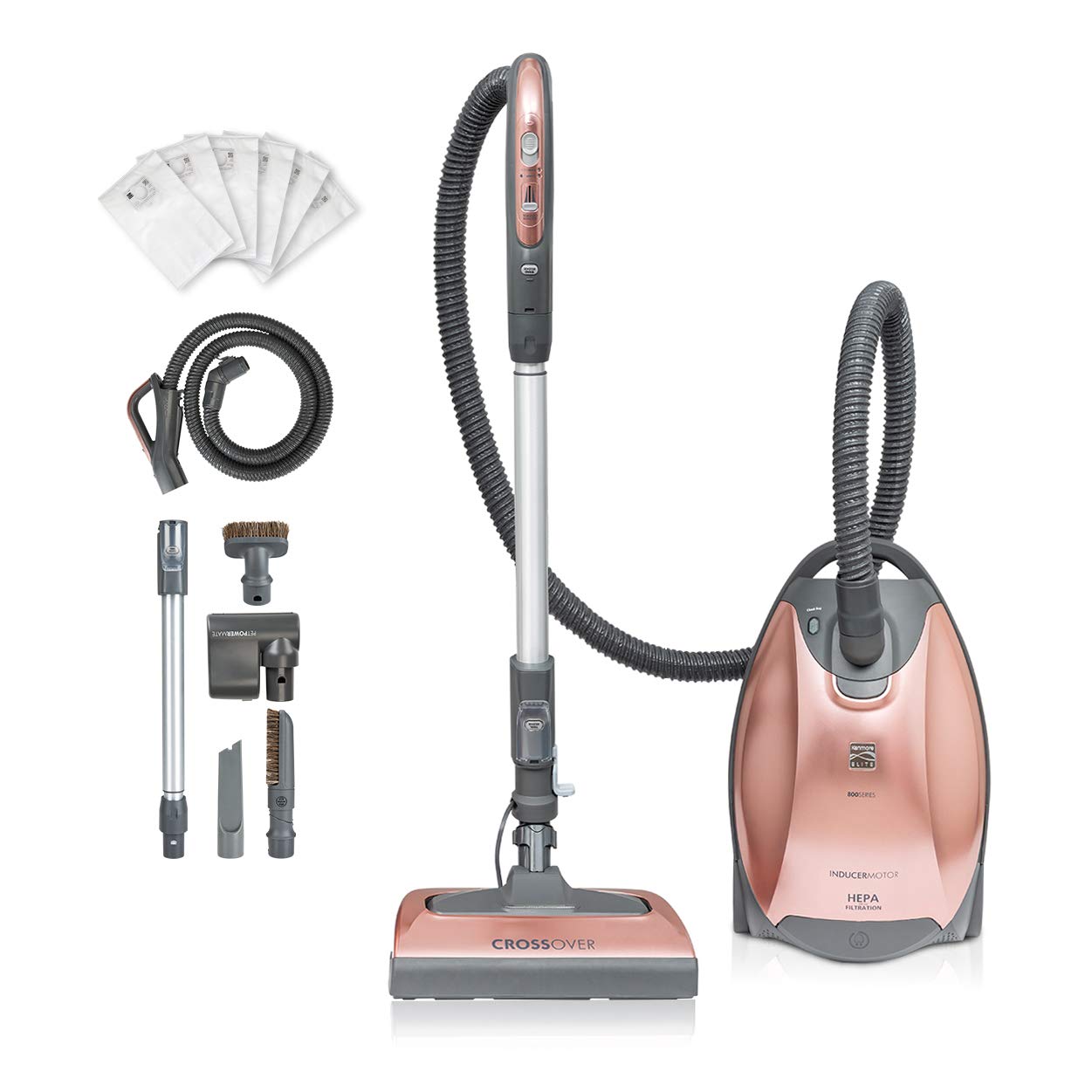 Canister Vacuum Cleaner 2-Motor Power Suction with Pet