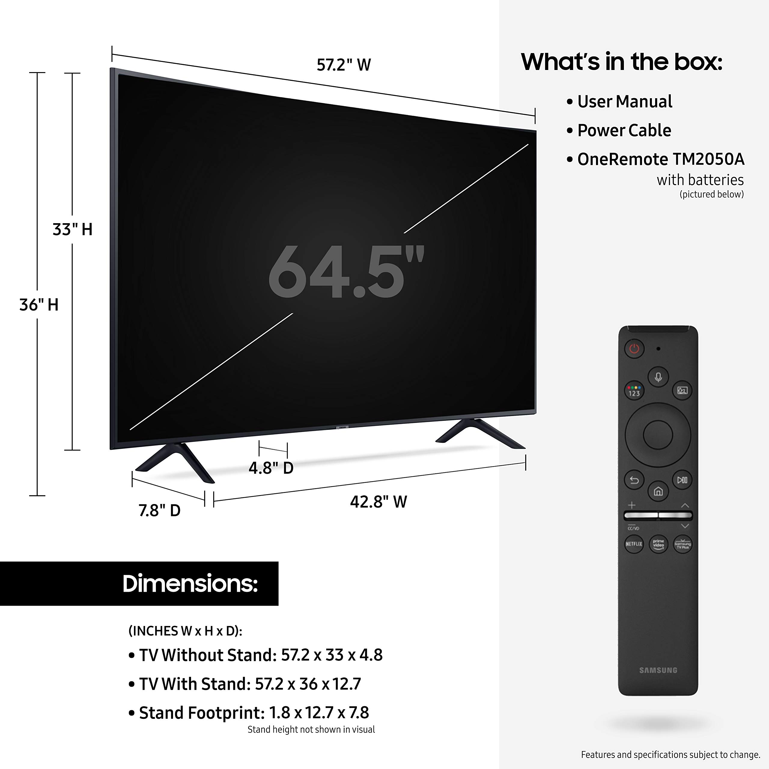 65 inch Samsung TV