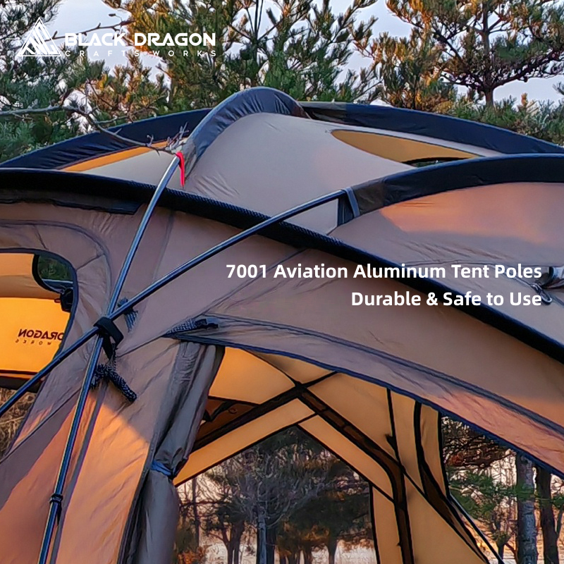 BLACK DRAGON S450 Pro Nylon Tent Spherical Dome, Large Space, Windproof and Rainproof