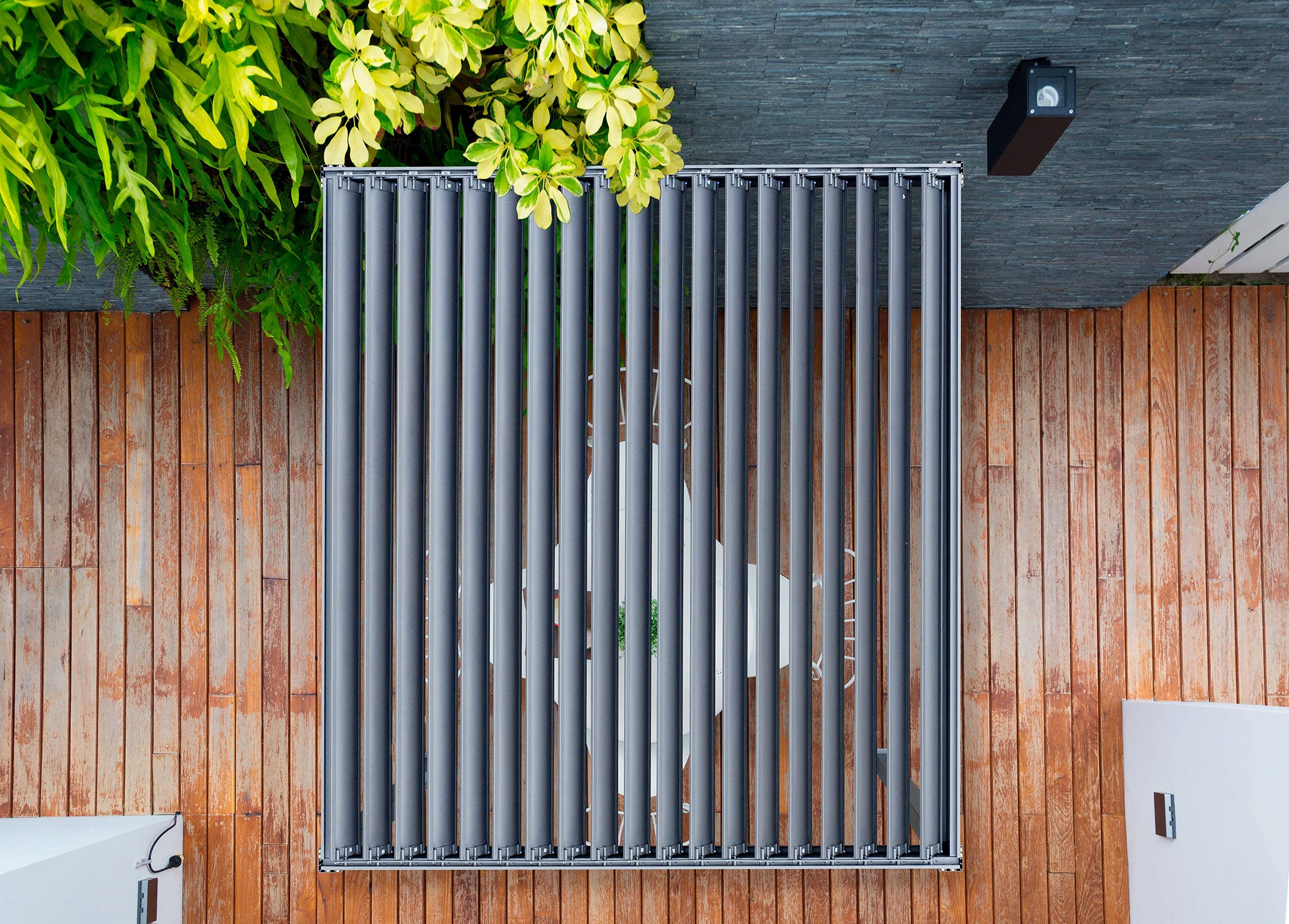 Outdoor Louvered Pergola 10' x 13' Dark Bronze Deck Garden