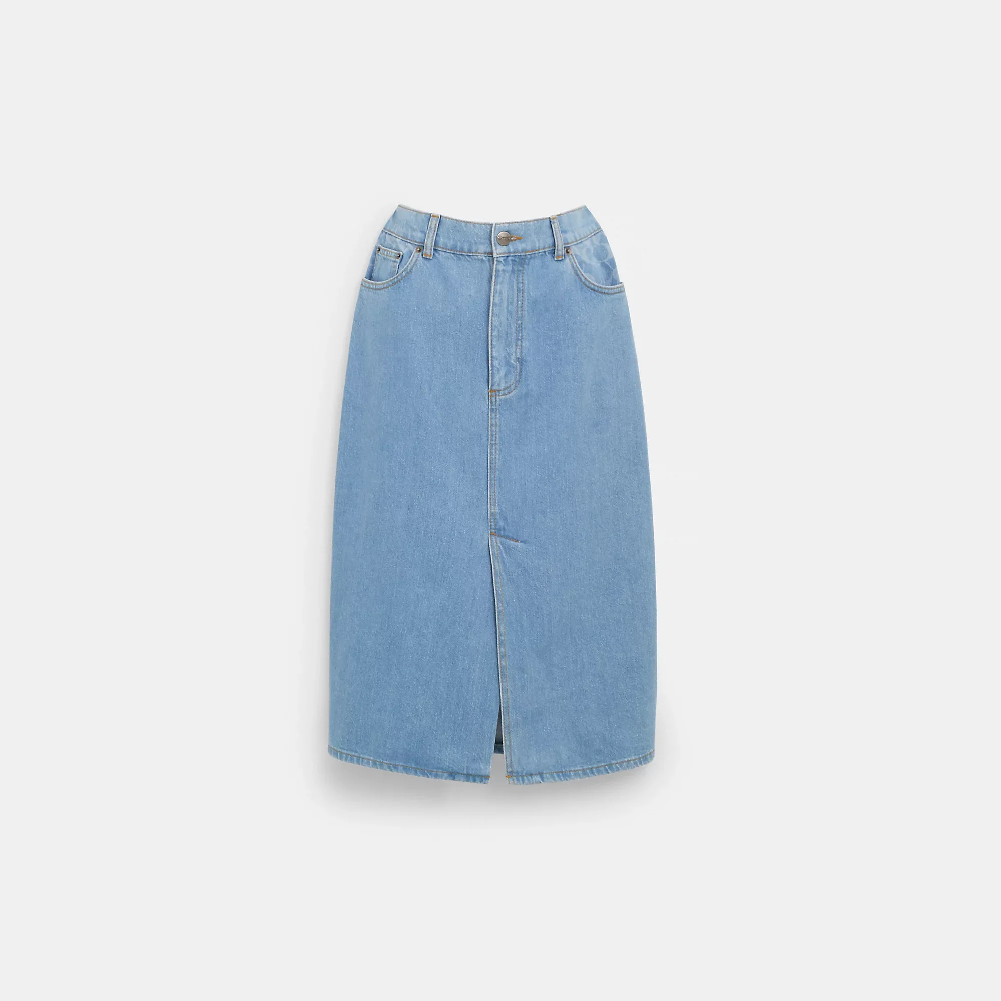 Outlet Mid Denim Skirt
