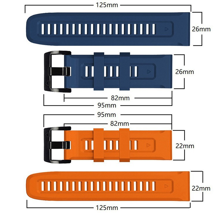 Apple Watch All Series Replacement Strap Silicone - back view