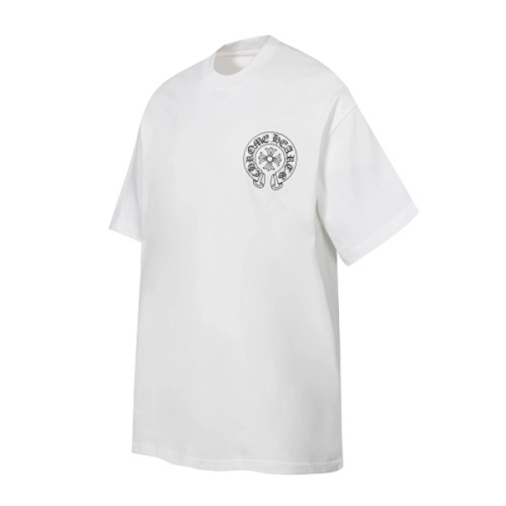 Chrome Hearts Glow-in-the-Dark Horseshoe Tee Black/White-2238#+BAPE Shorts-508# - ogsneaker