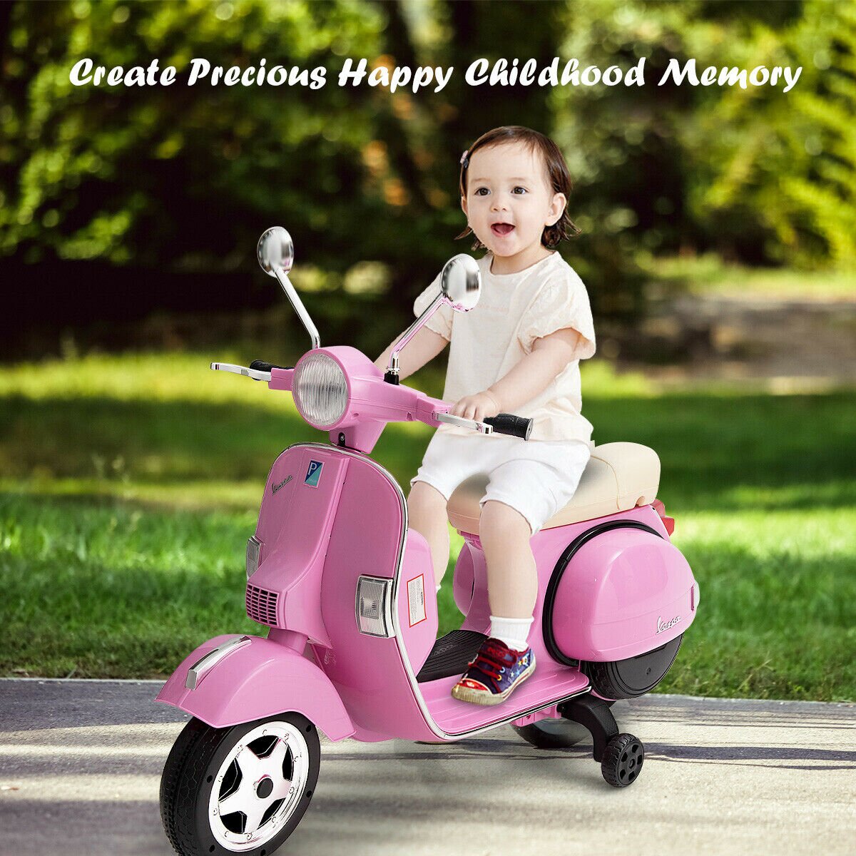 Kids Ride on Vespa Scooter Motorcycle