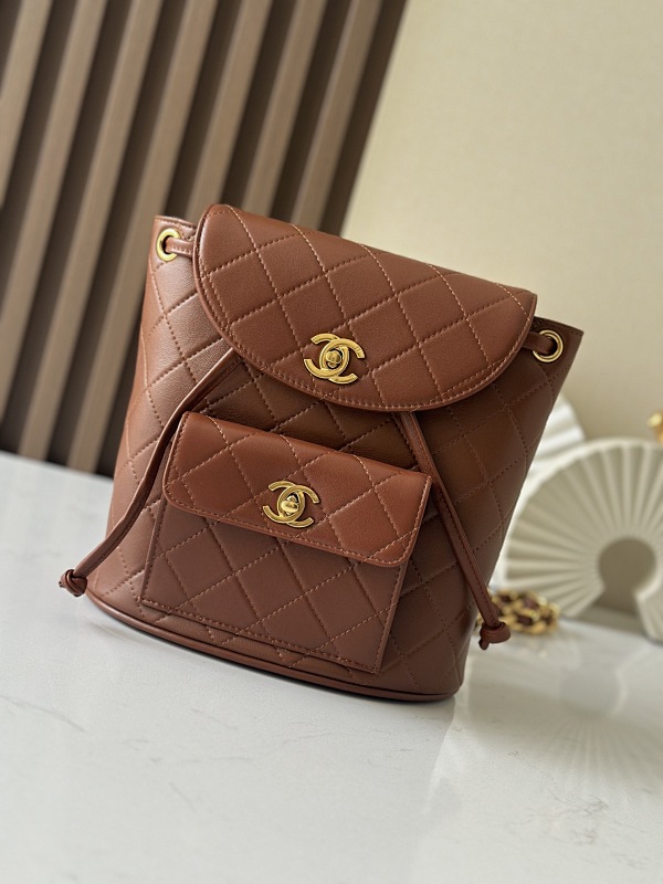 Chanel A2210 Brown Vintage Backpack
