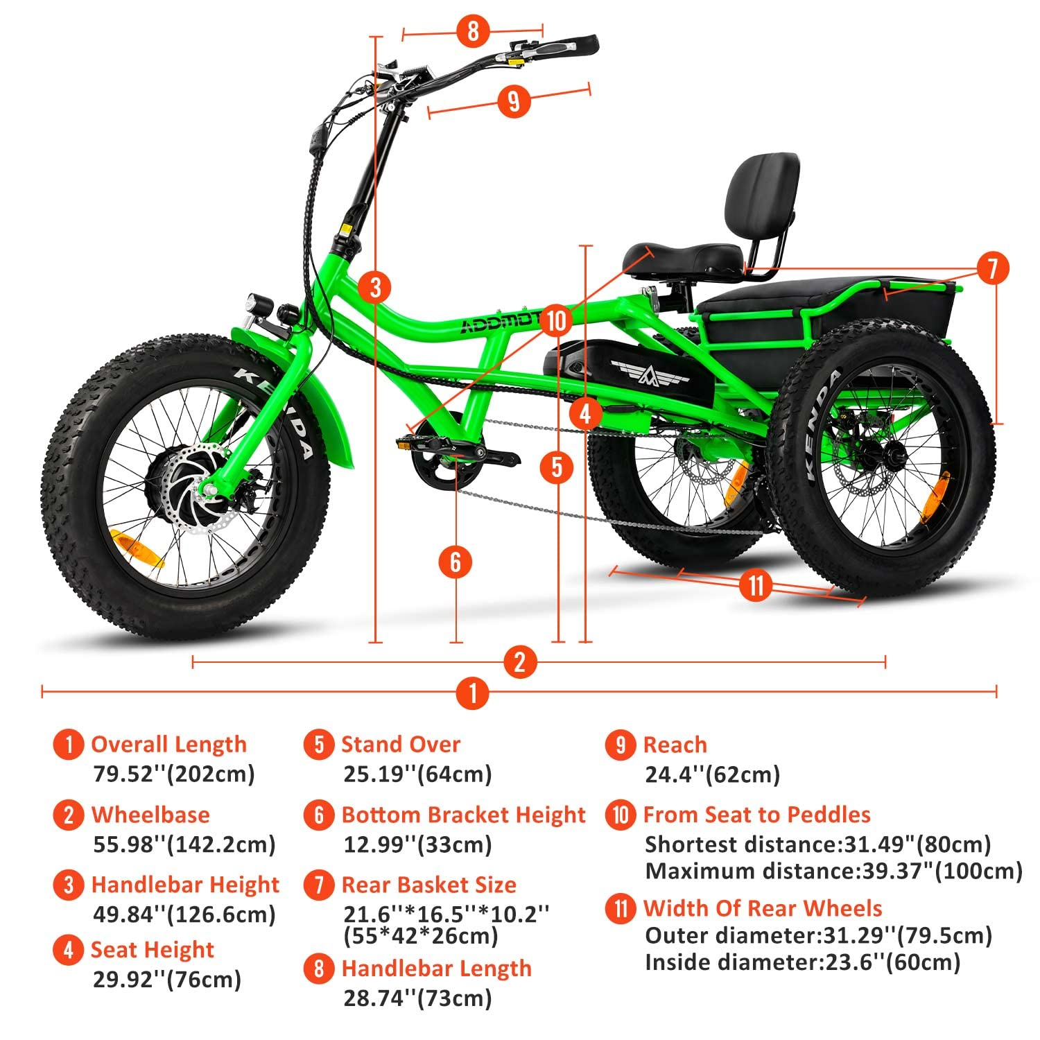 Addmotor Motan Electric Trike Adults 20