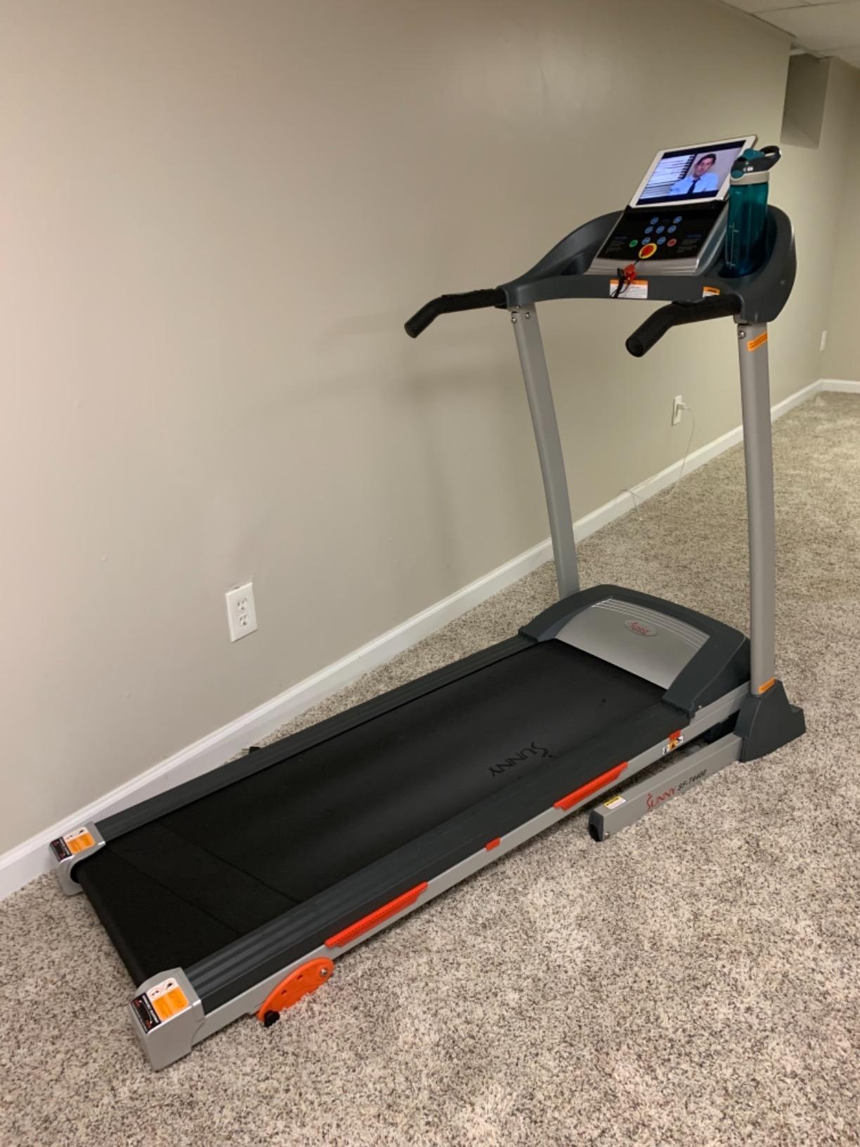 Folding Incline Treadmill with Optional Exclusive SunnyFit App
