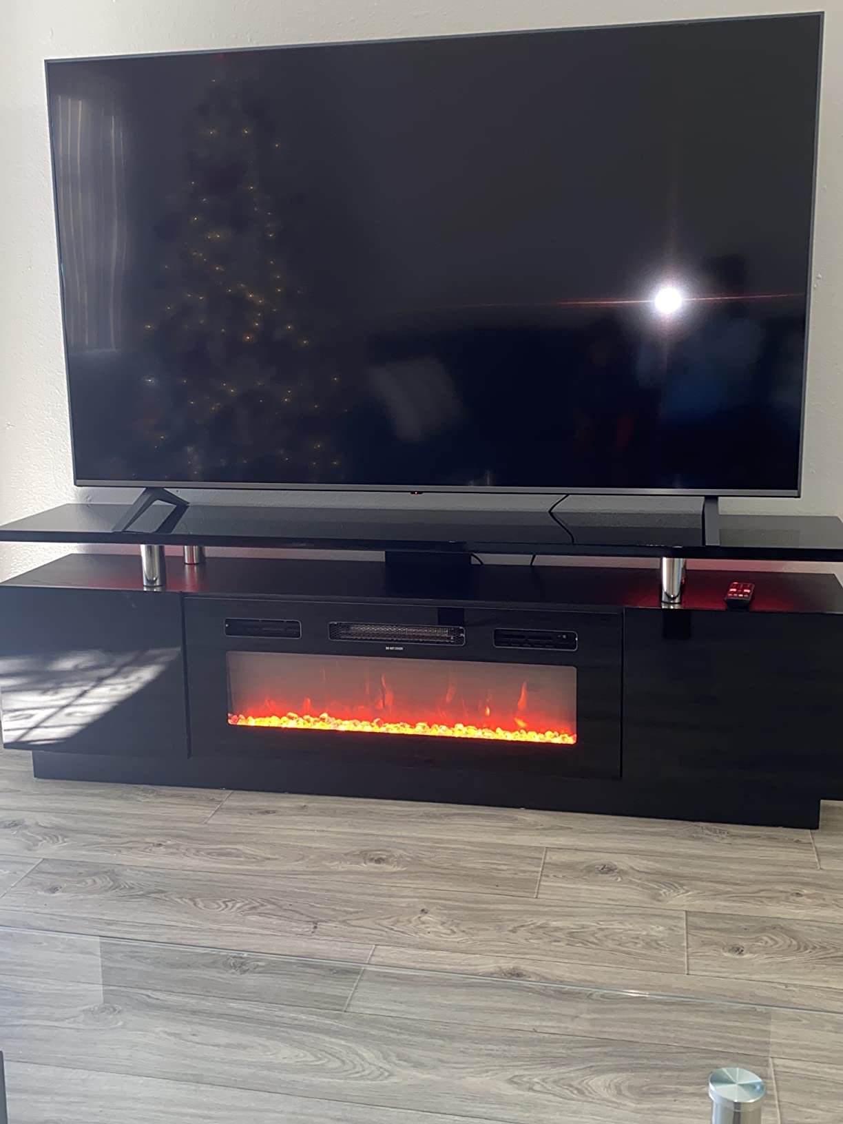 Fireplace TV Stand with 36
